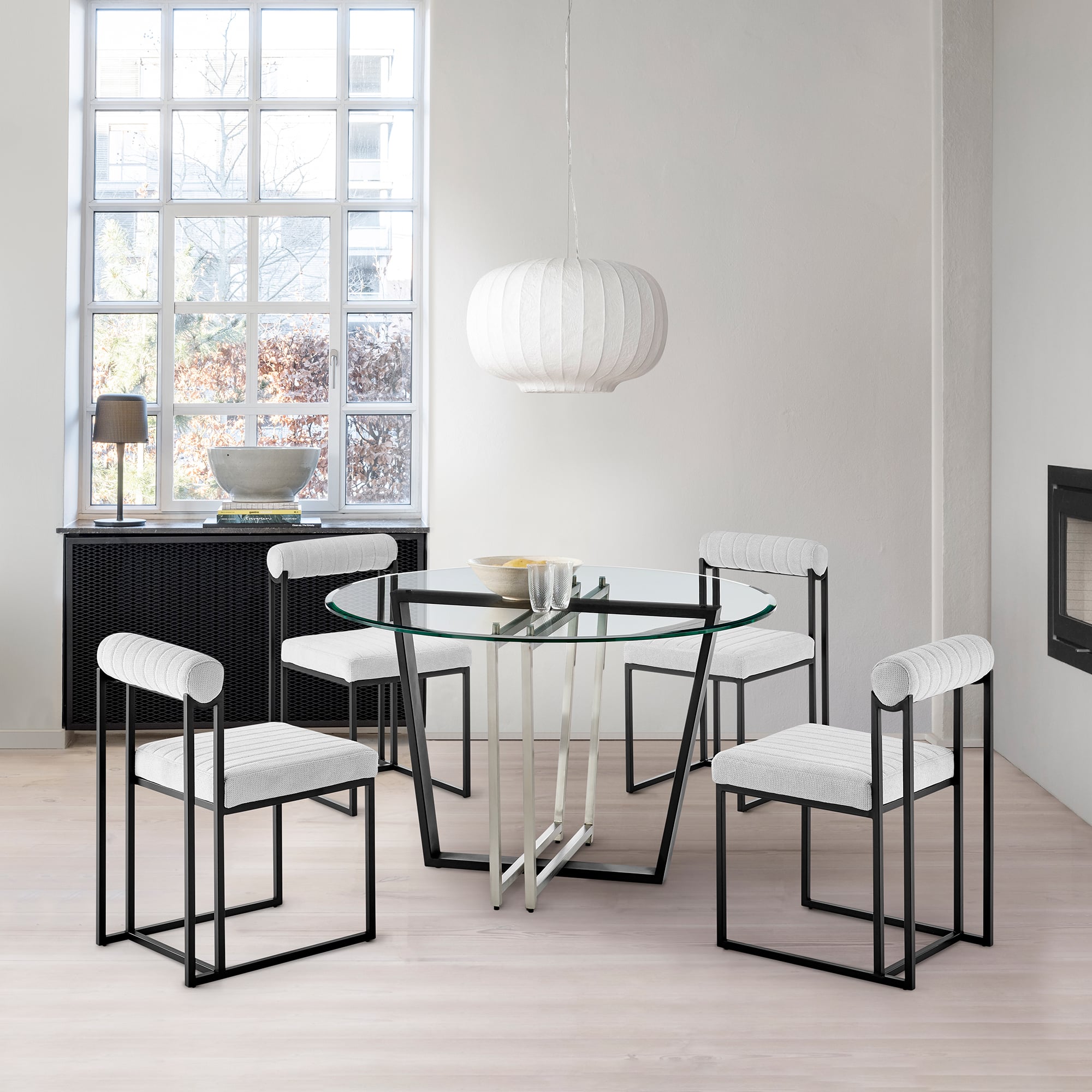 Armen Living Devi / Anastasia 5-Piece Dining Set