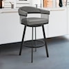 Armen Living Bronson Bar-Height Swivel Stool