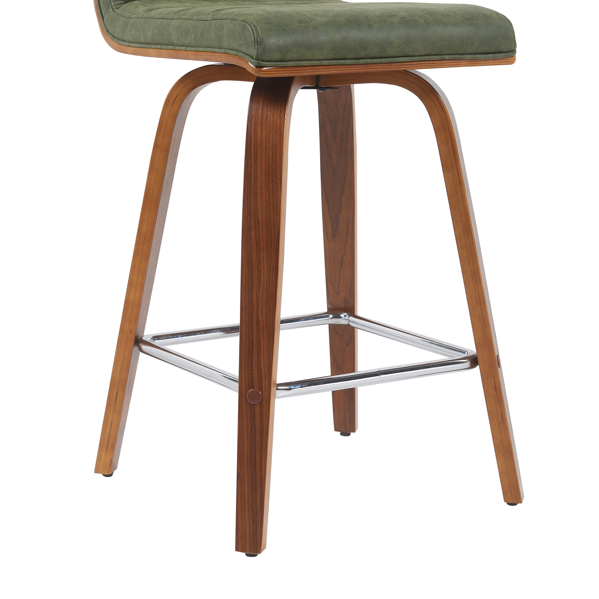 Armen Living Vienna Upholstered Swivel Counter Stool