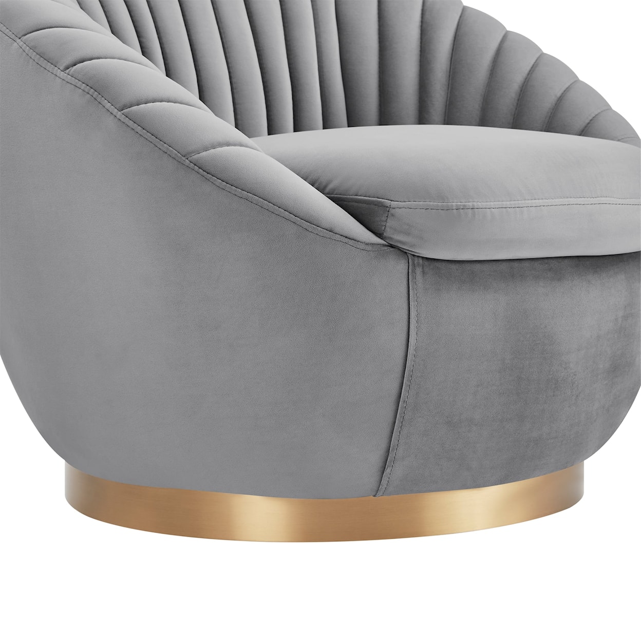 Armen Living Mitzy Swivel Chair