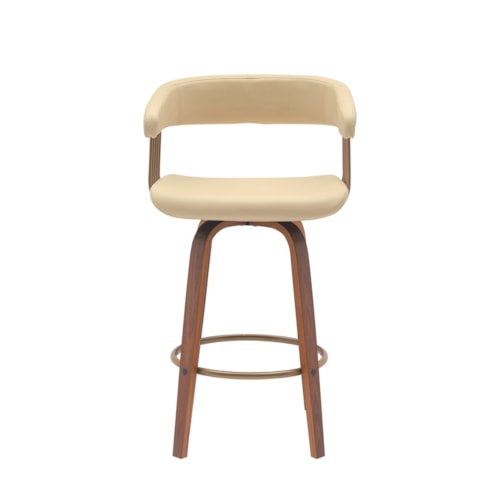 Contemporary Swivel Counter-Height Stool