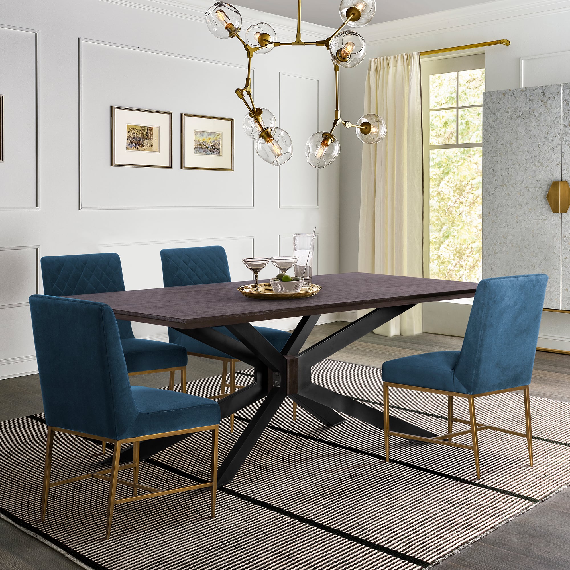 Armen Living Pirate/Memphis Dining Set