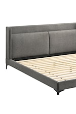 Armen Living Legend Contemporary King Upholstered Platform Bed