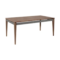 Contemporary Outdoor Dining Table in Weathered Eucalyptus Wood