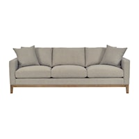Contemporary 93" Upholstered Sofa with Track Arms