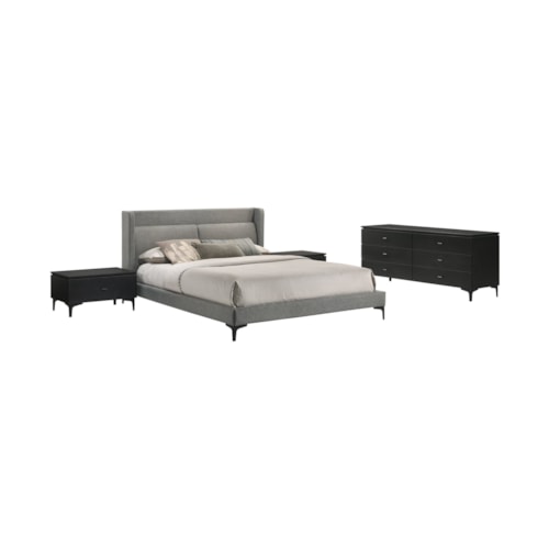 Contemporary 4-Piece Queen Bedroom Group