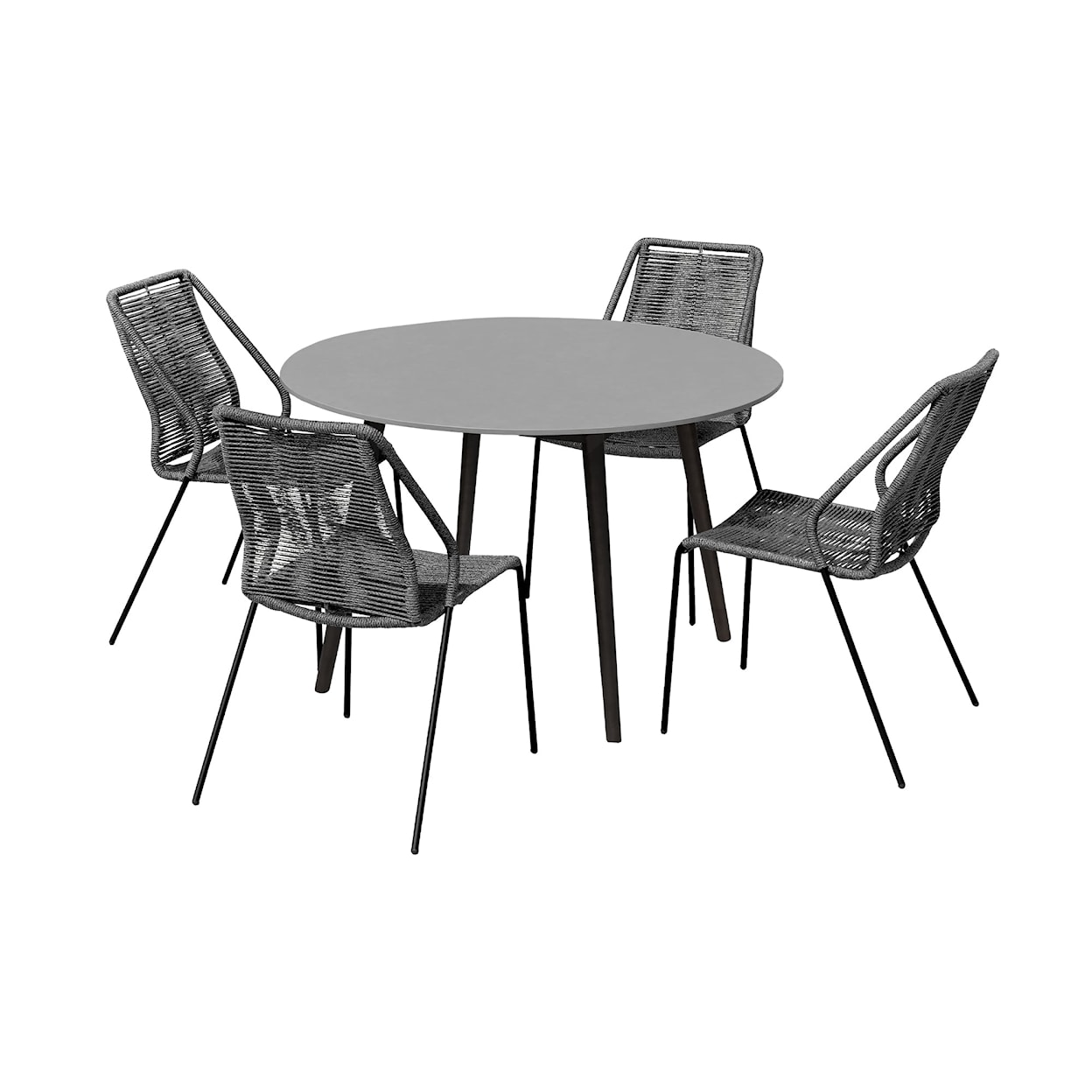 Armen Living Syndey / Clip 5-Piece Outdoor Dining Set