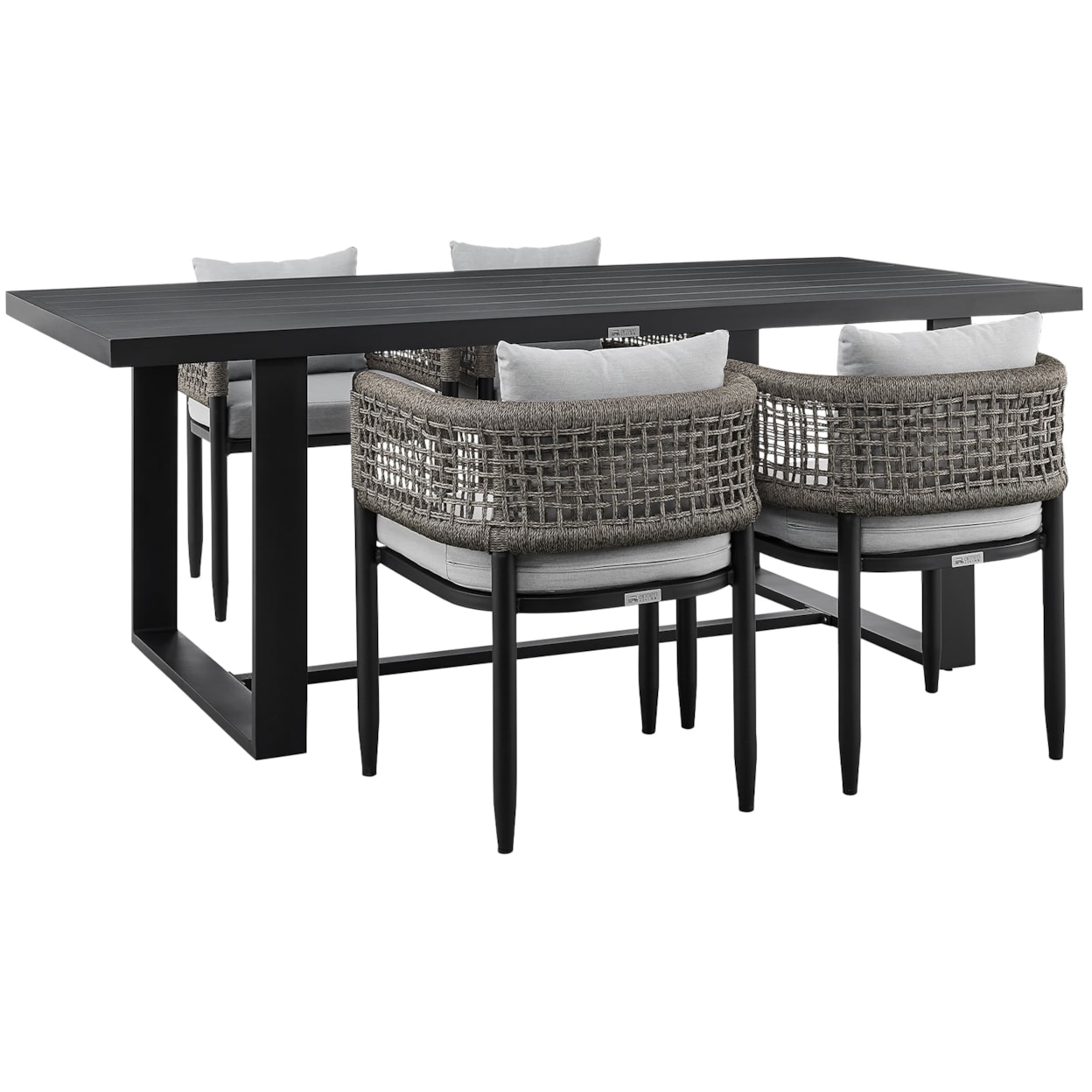 Armen Living Felicia 5-Piece Outdoor Dining Set