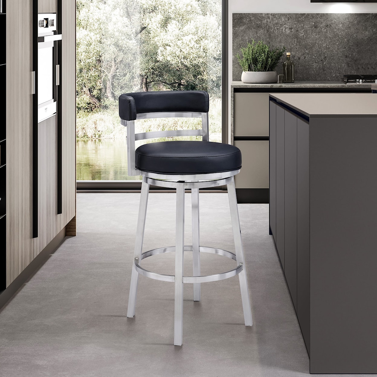 Armen Living Titana Counter-Height Stool