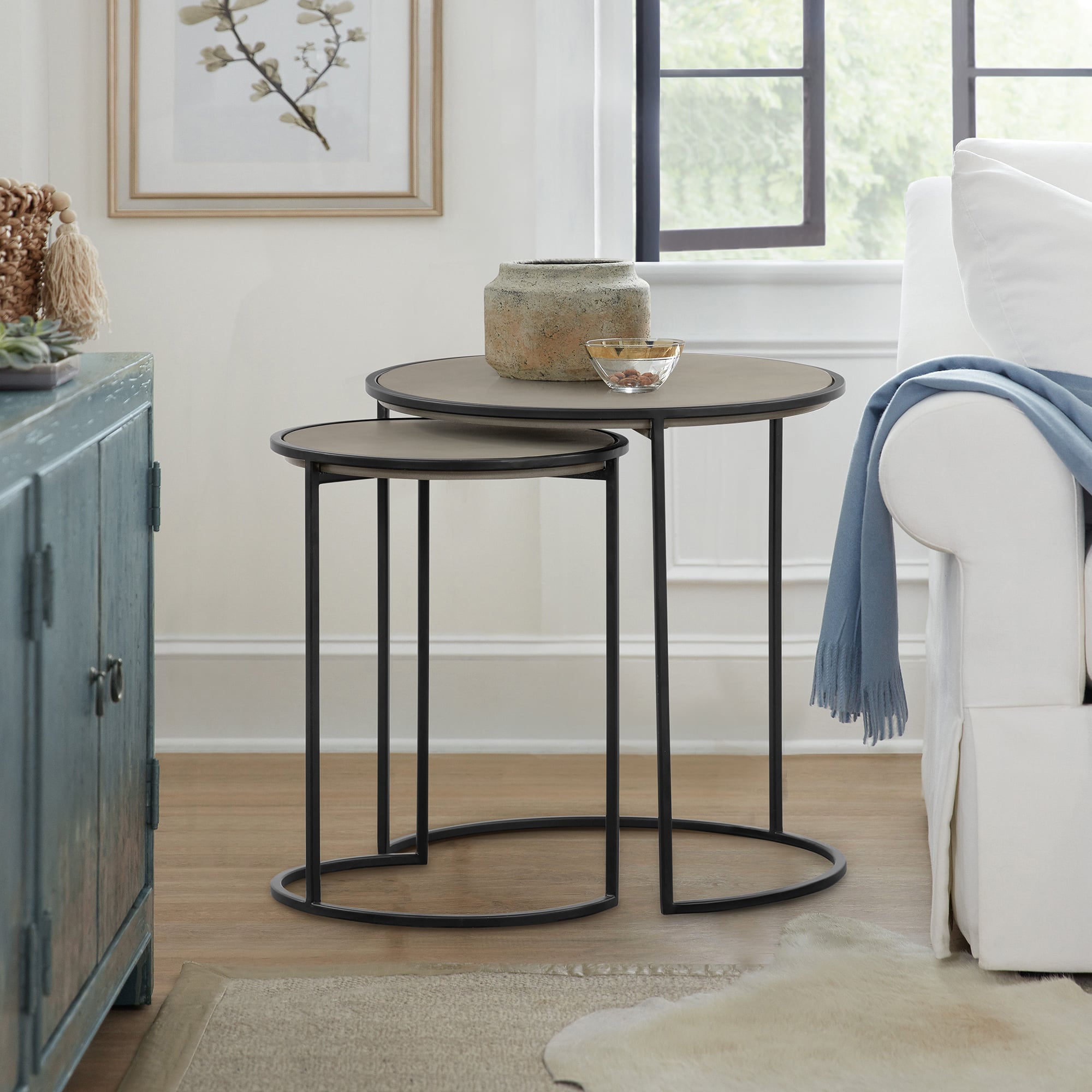Armen Living Rina Nesting End Table