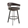 Armen Living Bronson Counter-Height Swivel Stool