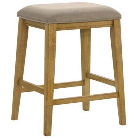 Upholstered Backless Counter Stool