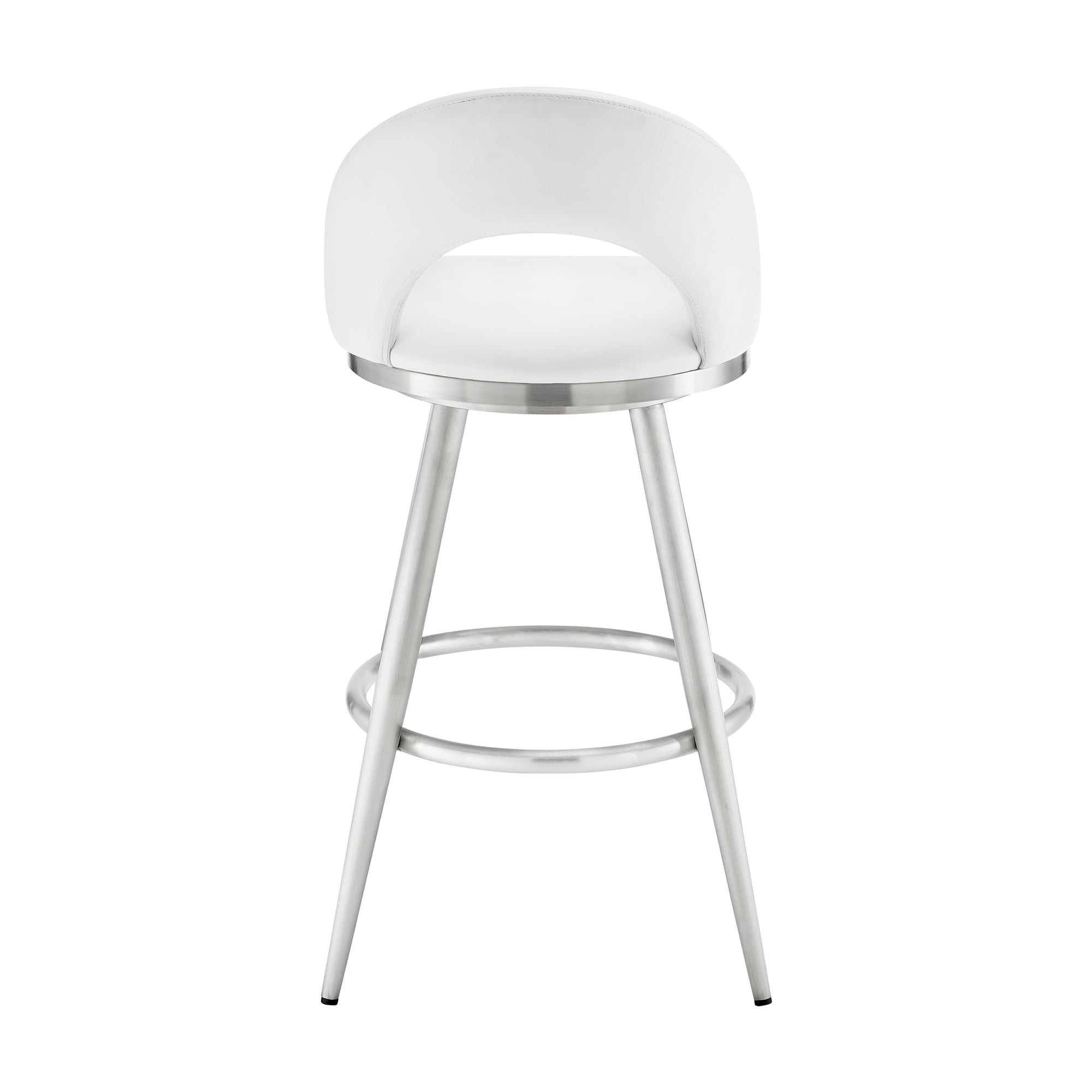Armen Living Charlotte White Barstool