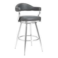 Transitional Counter -Height Swivel Stool