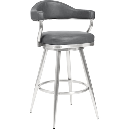 Transitional Counter -Height Swivel Stool