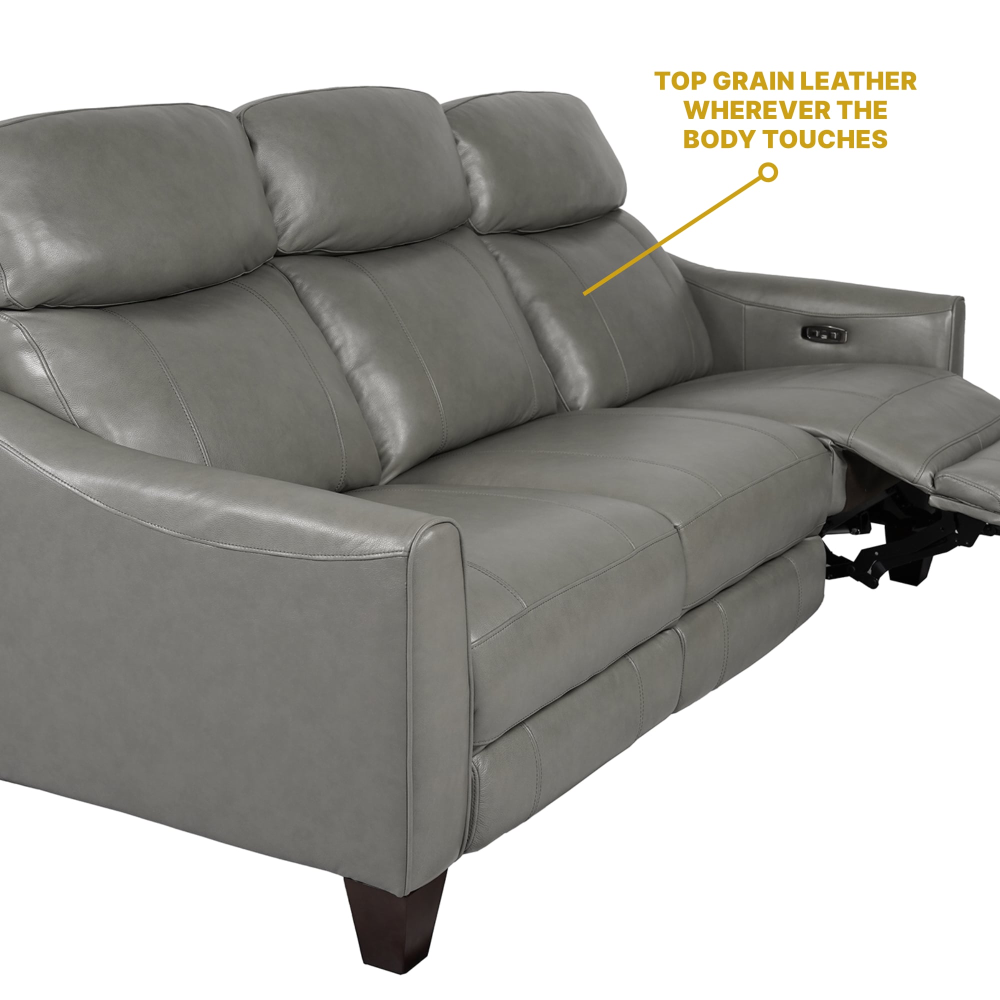 Armen Living Milos Power Reclining Sofa