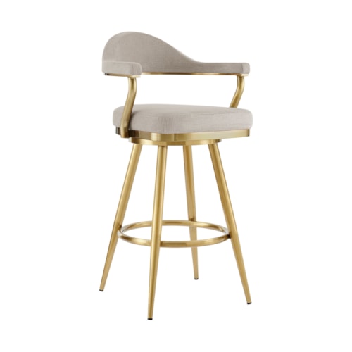 Contemporary 30" Barstool with Swivel Seat