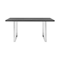 Contemporary Dining Table with Charcoal Top