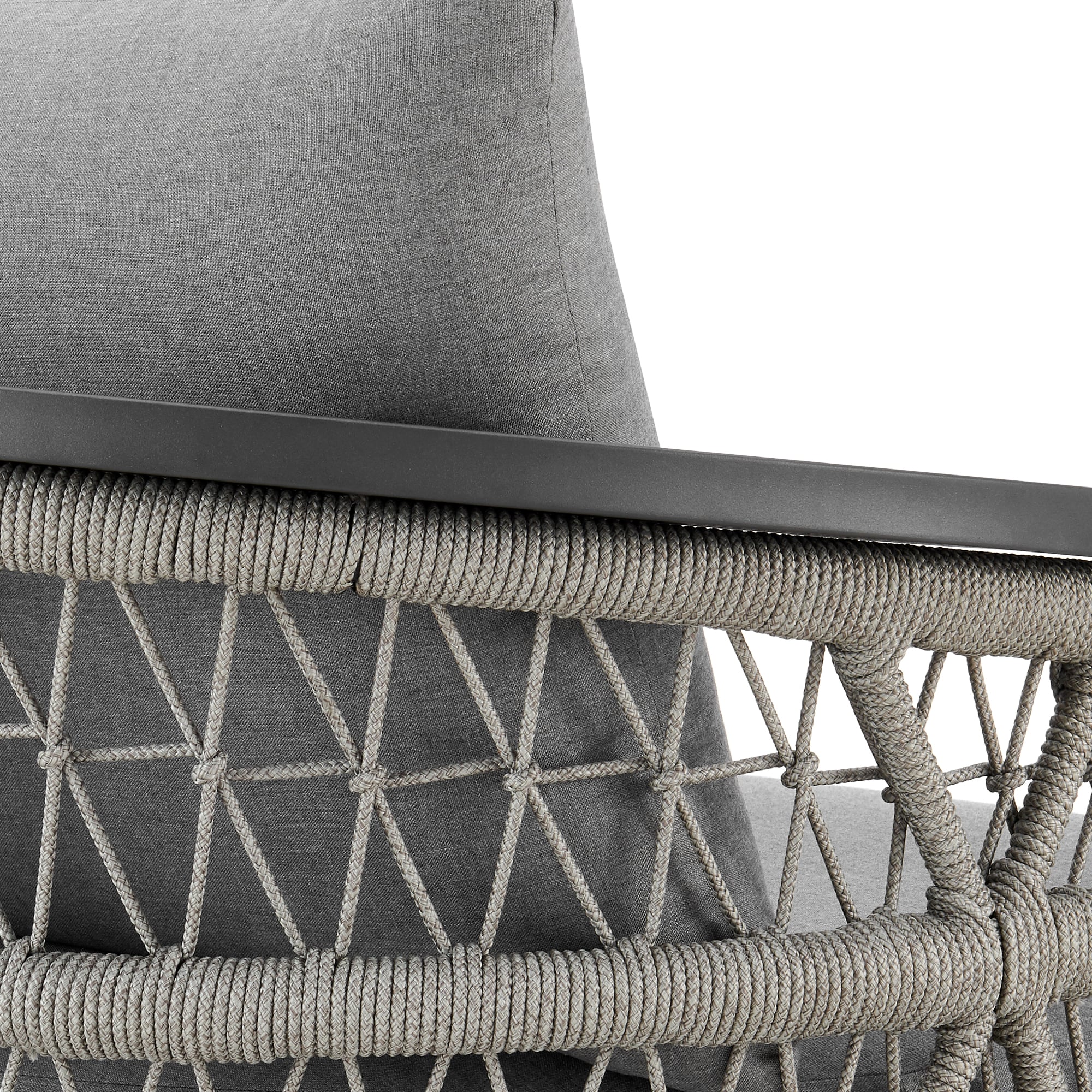 Armen Living Zella Outdoor Swivel Chair