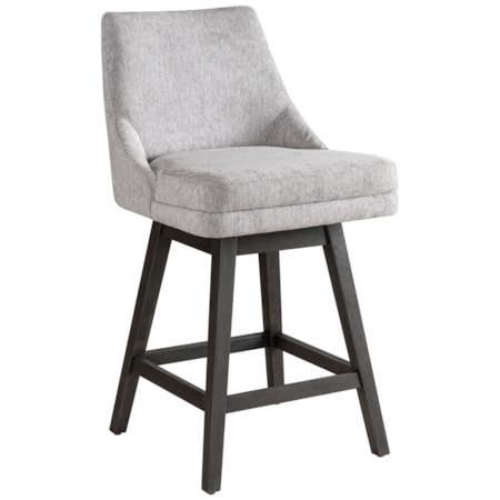 Upholstered Swivel Counter Stool