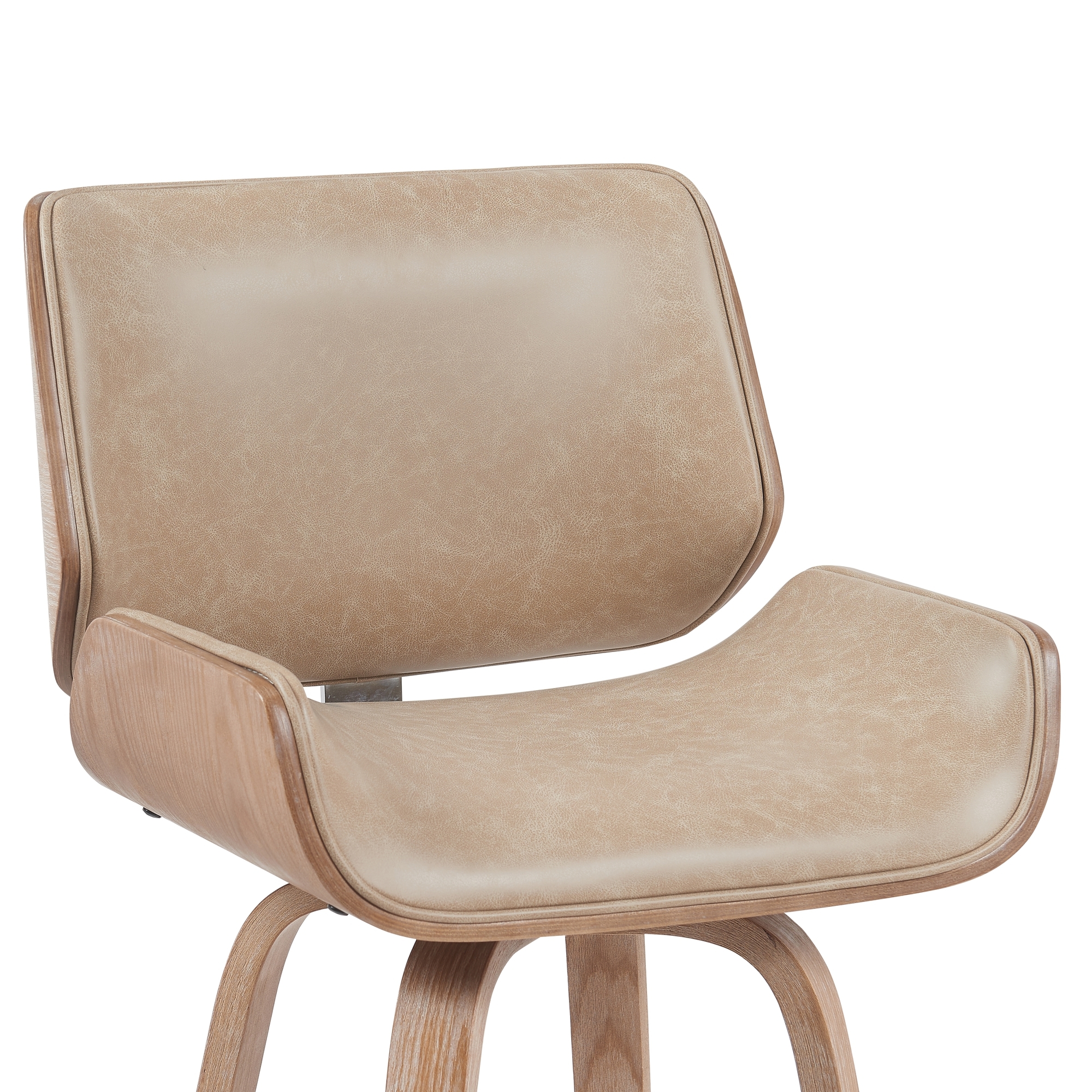 Armen Living Tyler Upholstered Swivel Counter Chair