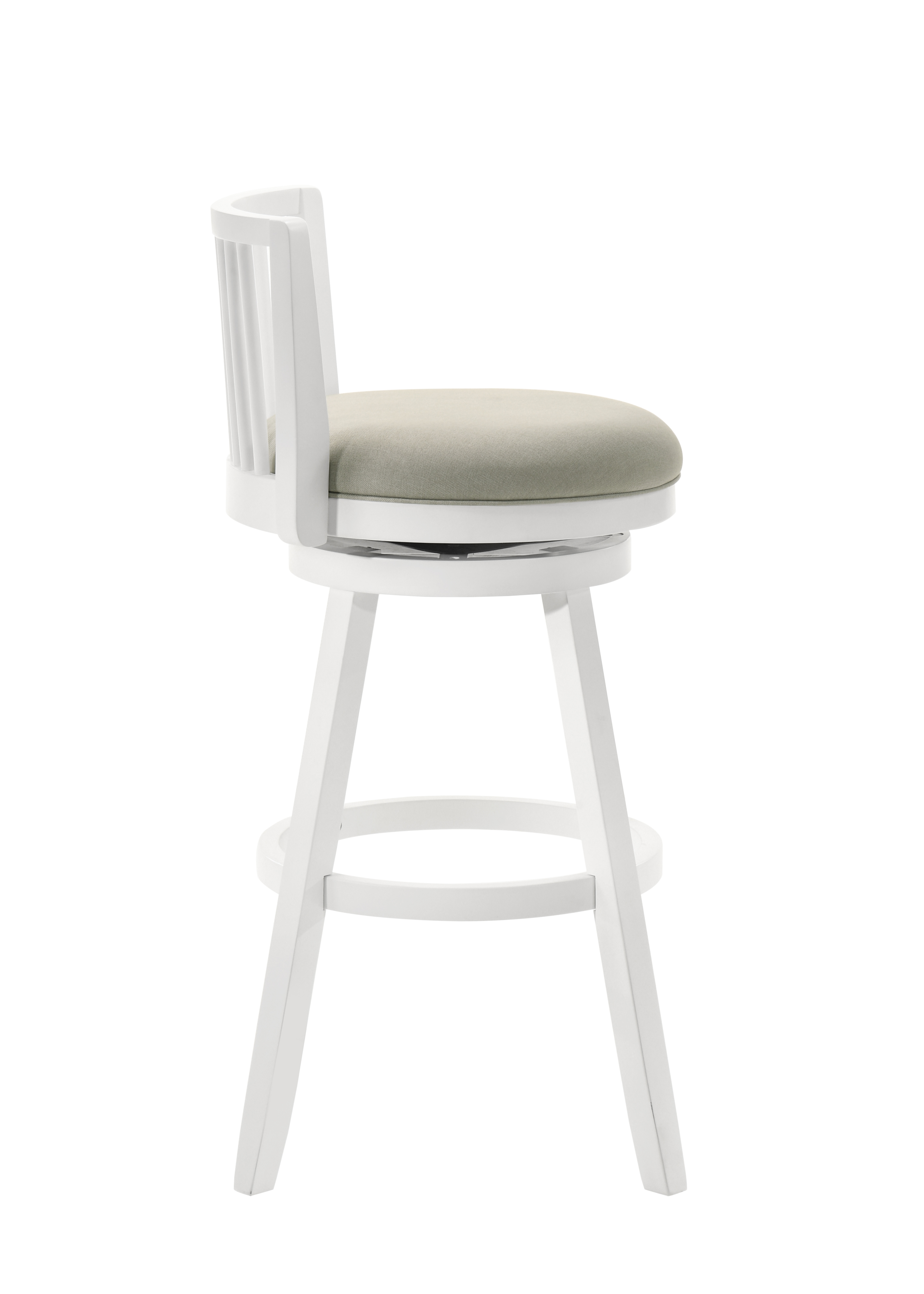 Armen Living Harper Uph. Spindle-Back Swivel Barstool