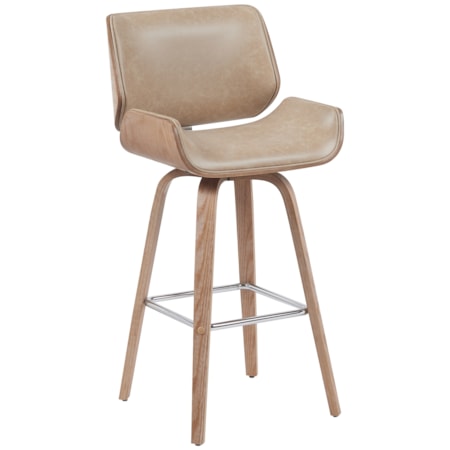 Upholstered Swivel Bar Chair