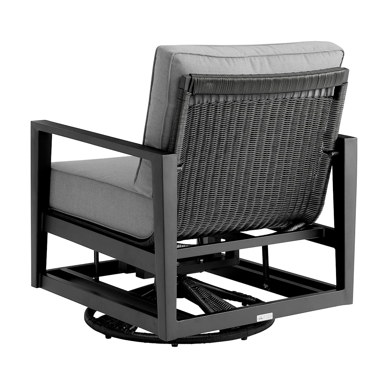 Armen Living Grand Outdoor Swivel Chair