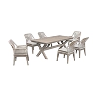 Contemporary 7-Piece Outdoor Dining Set