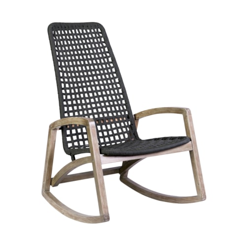 Mid-Century Modern Outdoor Rocking Chair