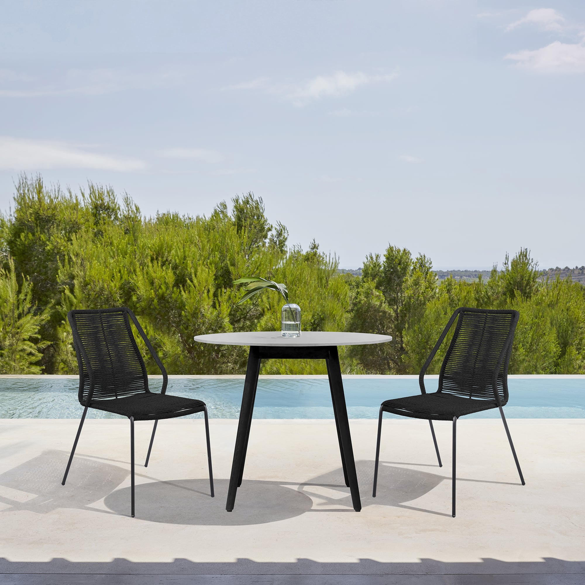 Armen Living Kylie / Clip 3-Piece Outdoor Dining Set