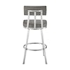 Armen Living Benjamin Gray Counter-Height Stool