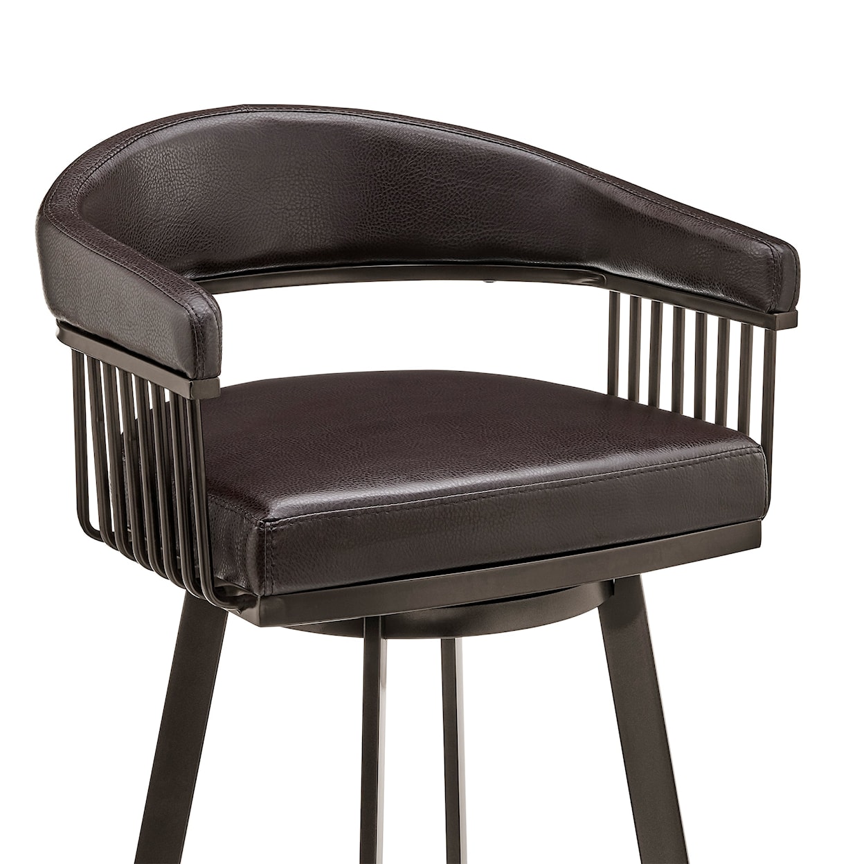 Armen Living Bronson Bar-Height Swivel Stool