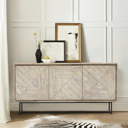  Sideboard Buffet in Natural Acacia Wood