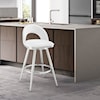 Armen Living Charlotte White Barstool