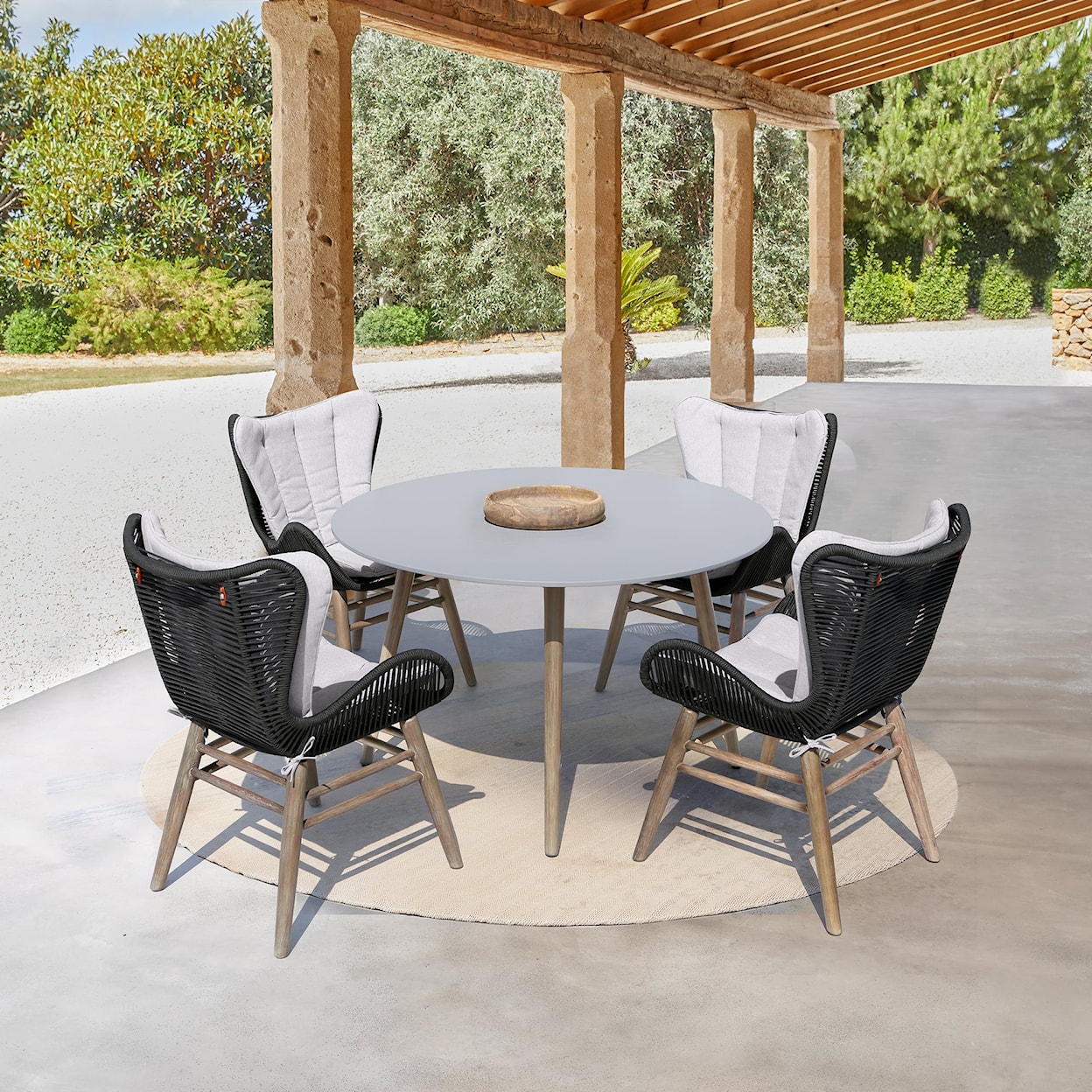 Armen Living Fanny Outdoor Dining Chair