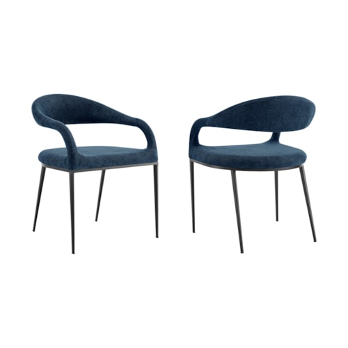 Modern Upholstered Dining Chairs Set of 2