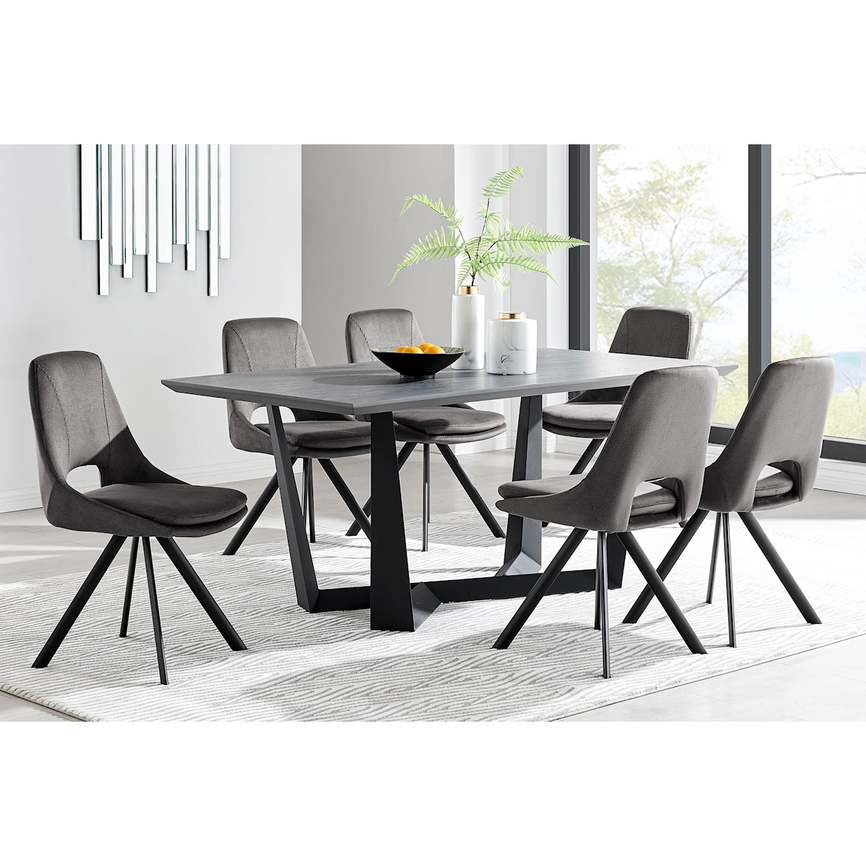 Armen Living Radford/Lexi Dining Set