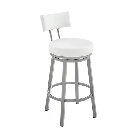 Contemporary Upholstered Swivel Bar Stool