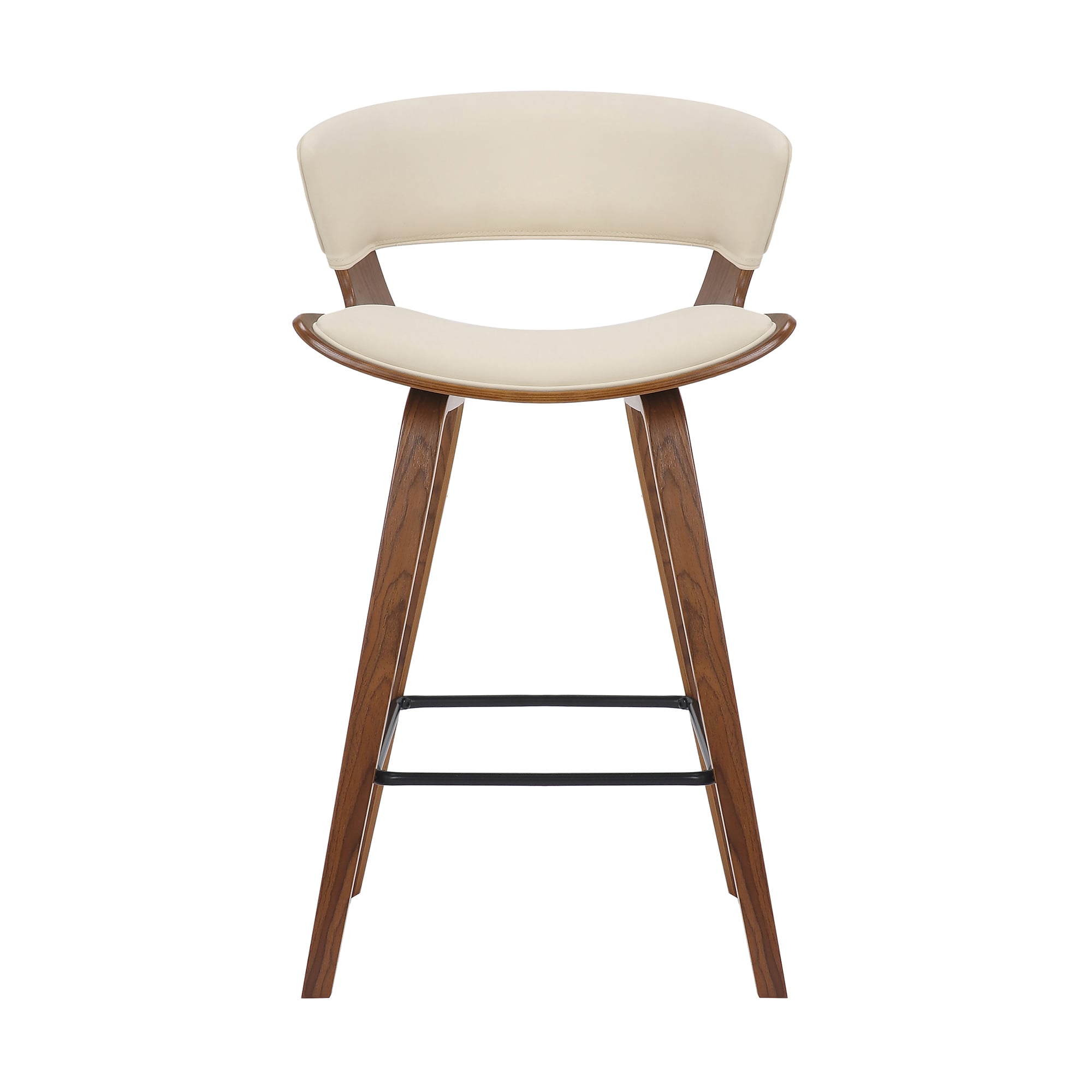 Faux Leather Counter Stool