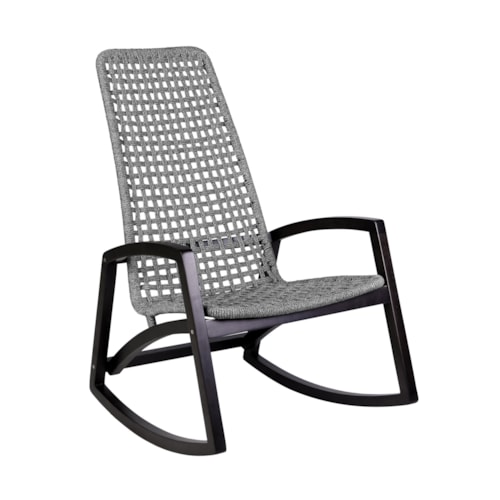 Mid-Century Modern Outdoor Rocking Chair