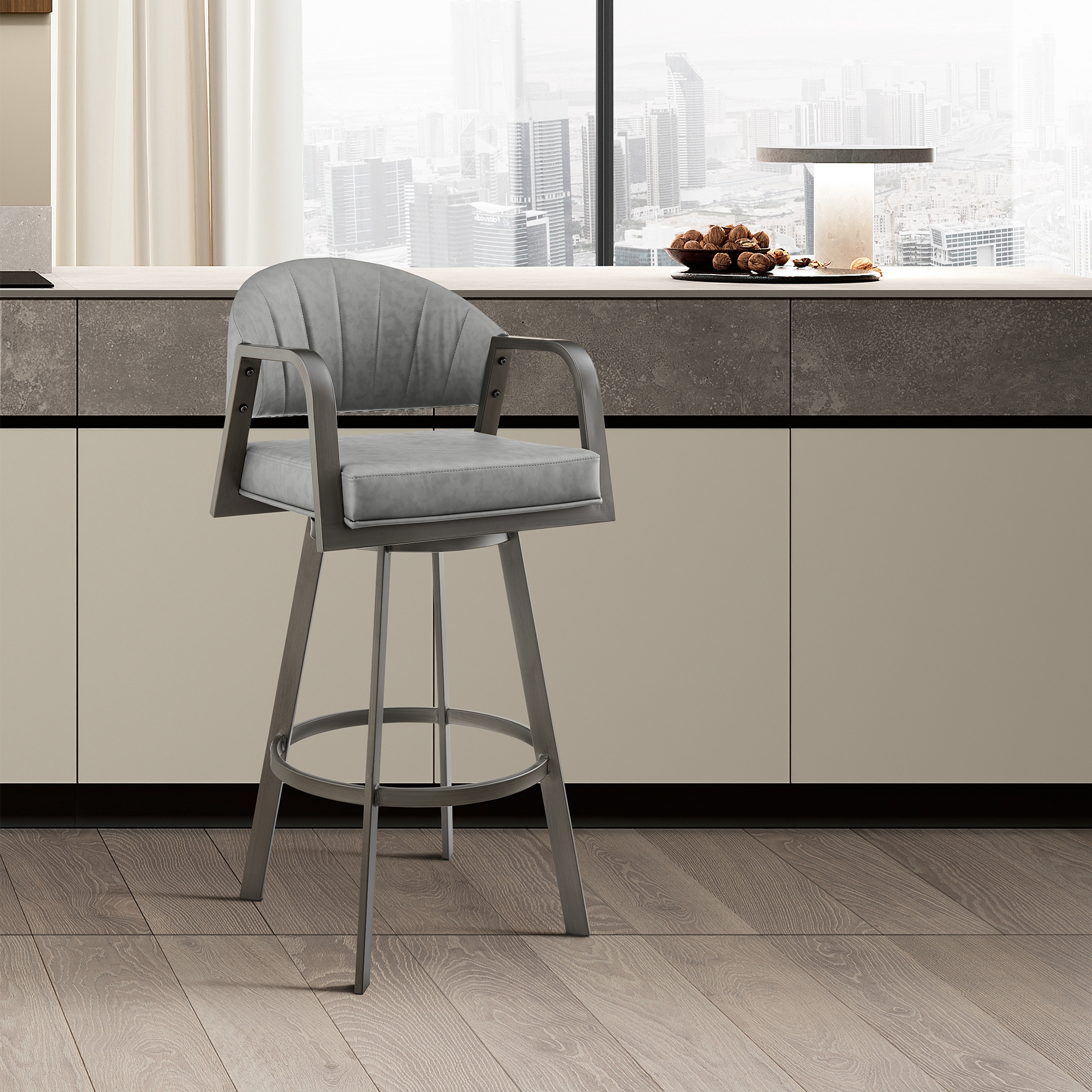 Armen Living Marcie 26" Swivel Counter Stool