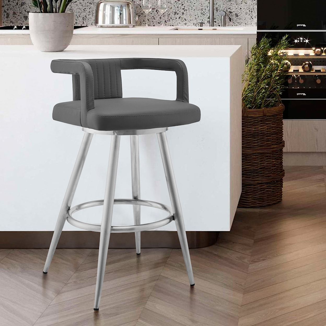 Armen Living Gabriele Counter Height Stool