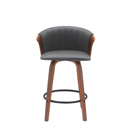 Contemporary Counter-Height Swivel Stool