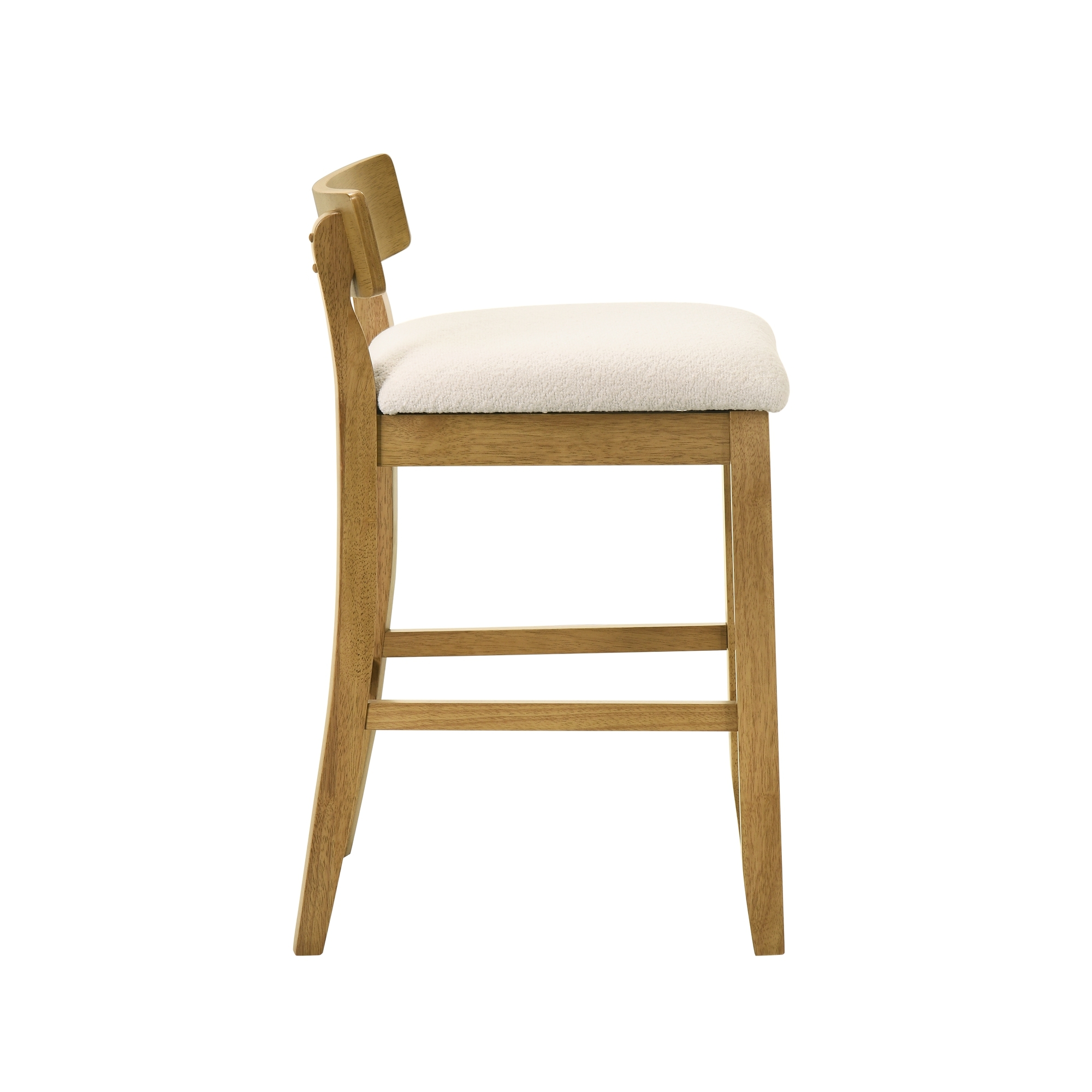 Armen Living Merie Upholstered Low-Back Fixed Counter Stool