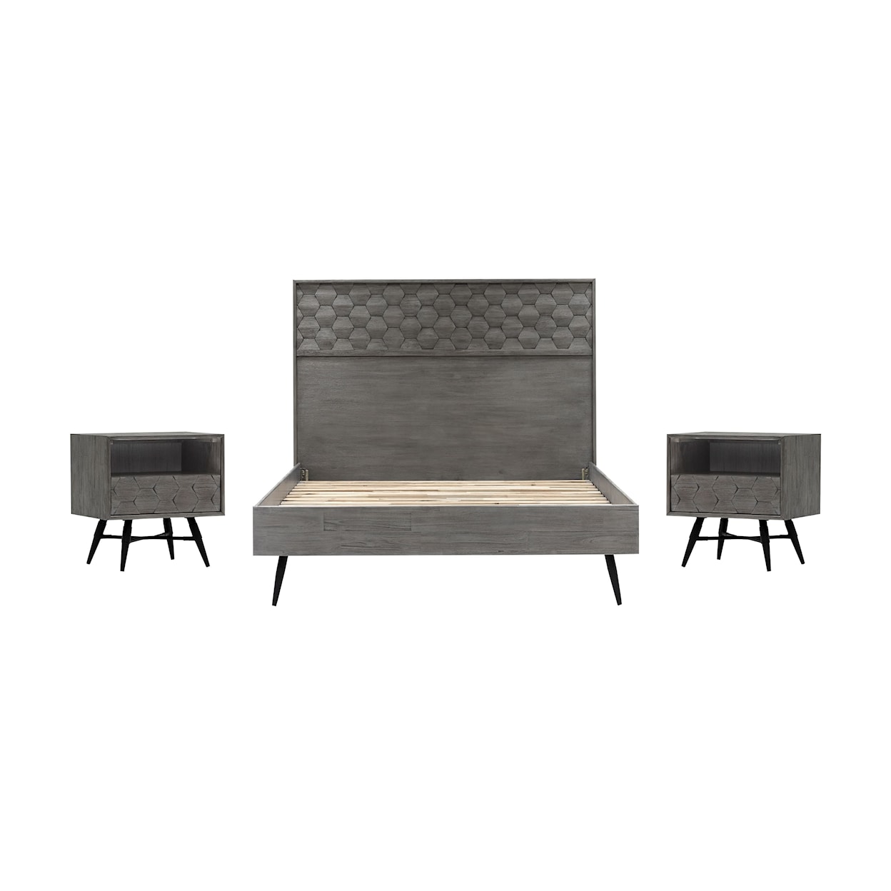 Armen Living Makena 3pc Bedroom Set