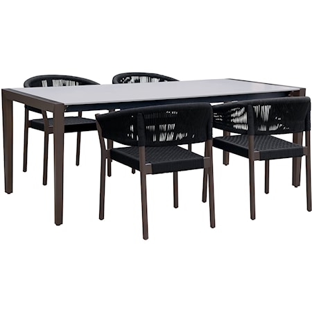 Indoor-Outdoor 5-Piece Dining Set 