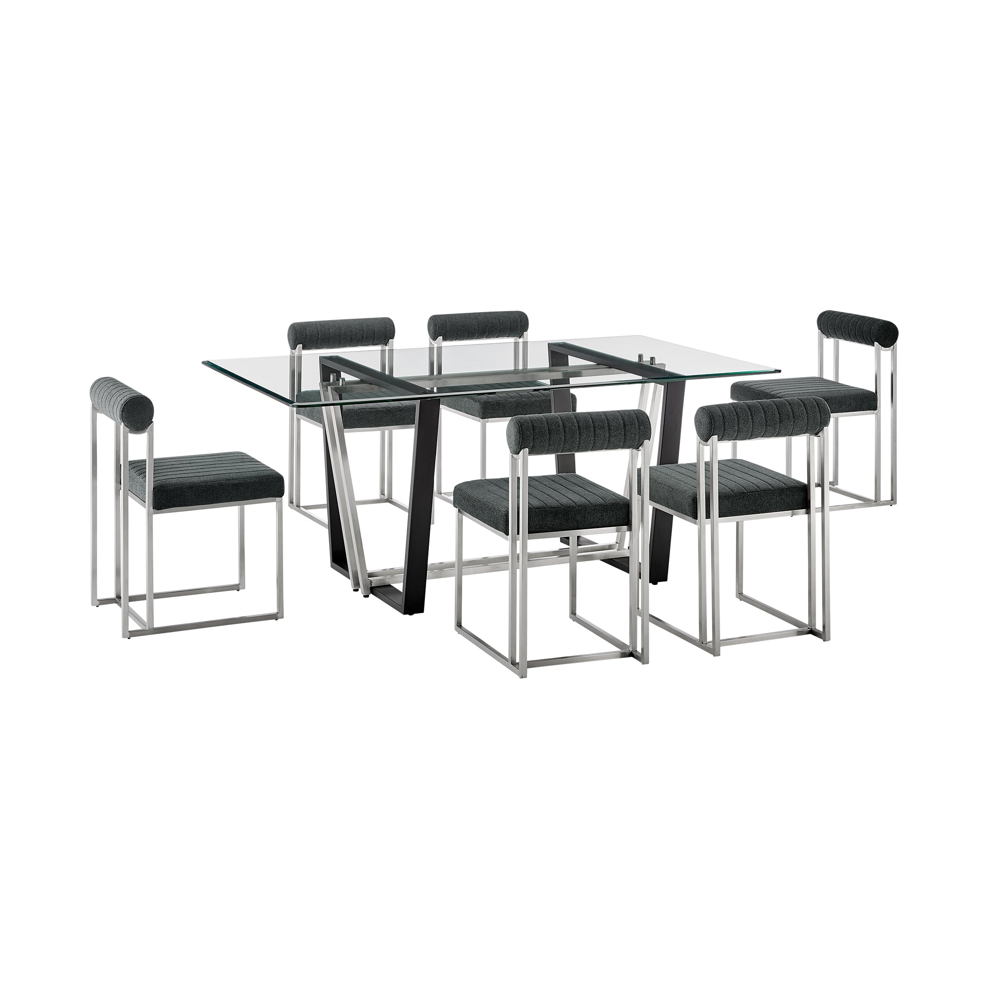 Armen Living Kai / Anastasia 7-Dining Set