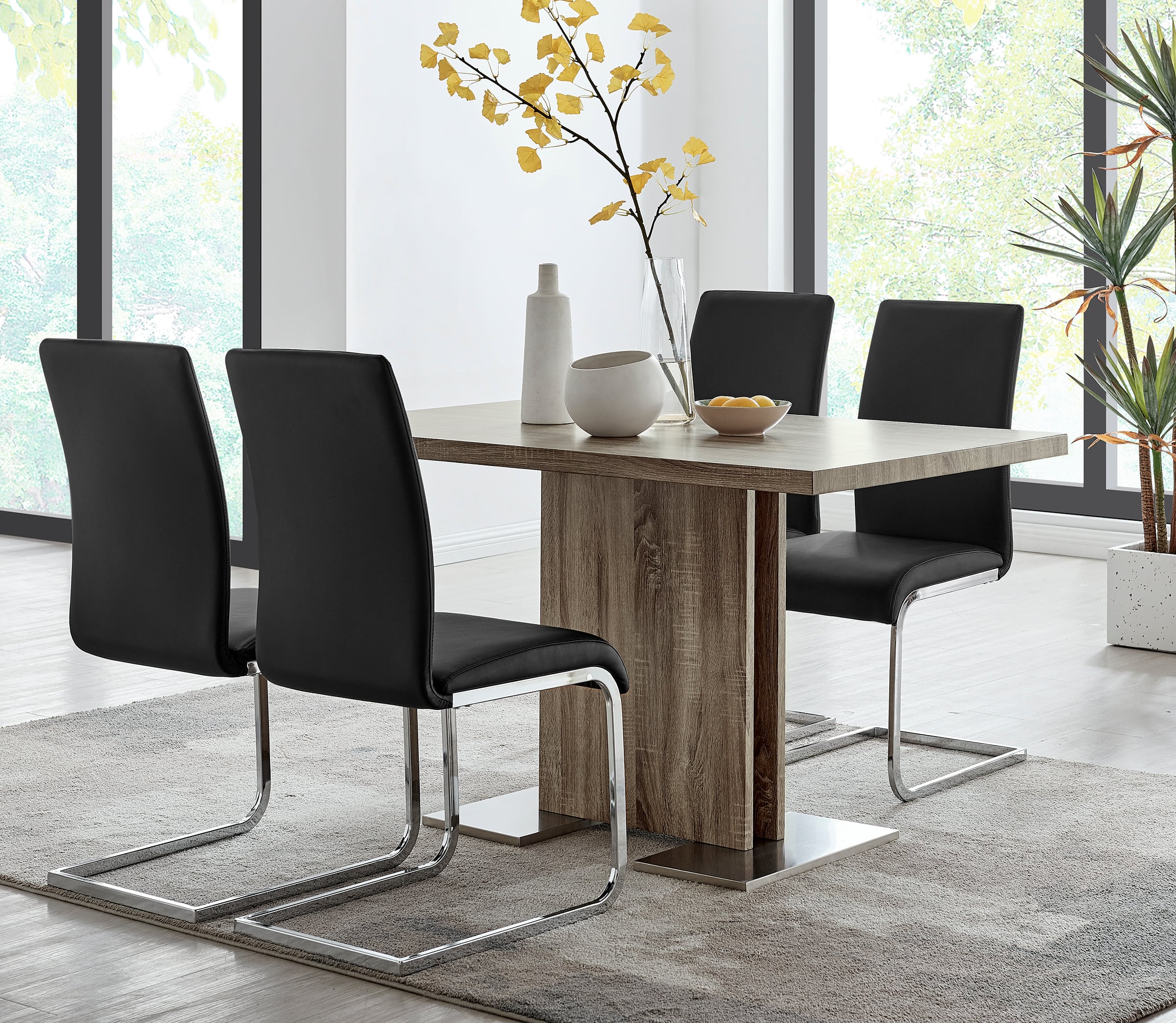 Armen Living Zenith Amanda 5 pc Dining Set