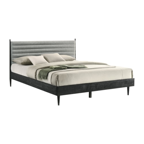 Contemporary King Platform Wood Bed Frame